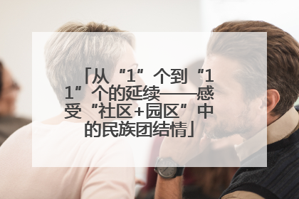 从“1”个到“11”个的延续——感受“社区+园区”中的民族团结情